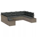 VidaXL - Garten-sofa poly-rattan, One Size, Grau