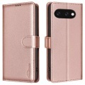 Cover-Discount - Google Pixel 9a BINFEN Leder Etui Hülle mit RFID Blocker, Rosa