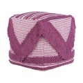 Beliani Pouf rosa 40 x 44 cm KOCHI