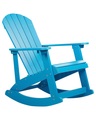 Beliani, Schaukelsessel aus Kunstholz Klassisch ADIRONDACK Schaukelsessel aus Kunstholz Klassisch ADIRONDACK