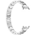 Cover-Discount - Xiaomi Smart Band 9 / 8 Edelstahl mit Strass Armband, Weiss Bunt, One Size