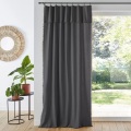 Vorhang Panama Aus Natté-baumwolle Unisex Grau 135X280CM