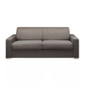 LINEA SOFA - Schlafsofa mit Matratze 4-Sitzer Stoff - Anthrazit - Liegefläche mit Lattenrost: 160 cm - Matratzenhöhe: 14 cm mit Memory Schaum - CALITO, One Size