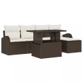 VidaXL - Garten-sofa poly-rattan, One Size, Braun