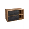 Waschbeckenunterschrank hängend - 100 cm - Naturfarben & Anthrazit - TIKITIKI Waschbeckenunterschrank hängend - 100 cm - Naturfarben & Anthrazit - TIKITIKI