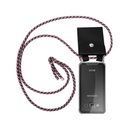 Handy Kette für Samsung Galaxy J3 2016 Silikon mit Silbernen Ringen