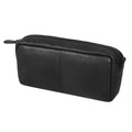 Federmäppchen Aus Leder Im Vintage-stil Mit Reißverschluss, Kosmetiktasche, Organizer, Federmäppchen, Stiftemäppchen, Federmäppchen Aus Echtem Leder Unisex Schwarz ONE SIZE