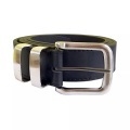 Noah Doppelmetallschlaufe Gürtel Herren Schwarz 38