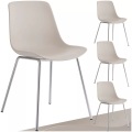 TecTake, Tectake - Kunststoffstühle Mave, ergonomisch, 120 kg, 4 pezzi