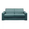 LINEA SOFA - Schlafsofa 3-Sitzer - Liegefläche: 140 cm - Matratzenhöhe: 22 cm - Stoff - Blau - CALITO, One Size