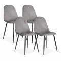 Northio, Northio - 4er-Set Samtstühle für Ess- und Wohnzimmer, 46X46CM