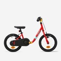 BTWIN, Kinderrad - Kinderfahrrad 2-in-1 Laufrad 14 Zoll Discover500 Unisex Rot Bunt 14