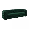 Sofa 3Sitzer Chesterfield Samt Tannengrün STANLEY Sofa 3Sitzer Chesterfield Samt Tannengrün STANLEY
