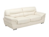 Ledersofa 3Sitzer Leder Elfenbein THIBAULT Ledersofa 3Sitzer Leder Elfenbein THIBAULT