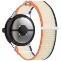 Cover-Discount - Google Pixel Watch 3 45mm Nylon Stoff Band flexibel mit Klett, Weiss,