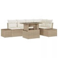 VidaXL - Garten-sofa poly-rattan, One Size, Beige