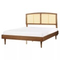 Bett mit Lattenrost aus Gummibaumholz Rustikal VARZY Bett mit Lattenrost aus Gummibaumholz Rustikal VARZY