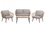 Garten Lounge aus PE Rattan Rustikal CORINTH II Garten Lounge aus PE Rattan Rustikal CORINTH II