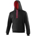 Kapuzenpullover Kapuzensweatshirt Damen Schwarz XL