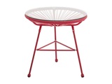 Vente-unique, Gartentisch - Polyrattan - Terracotta - Alios Iii Von Mylia Unisex Rot Bunt ONE SIZE