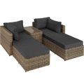 Rattan Lounge mit Aluminiumgestell San Domino Rattan Lounge mit Aluminiumgestell San Domino