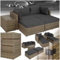 Rattan Lounge mit Aluminiumgestell San Domino Rattan Lounge mit Aluminiumgestell San Domino