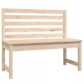 vidaXL Gartenbank 109 cm Massivholz Kiefer