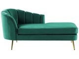 Chaiselongue aus Samtstoff Klassisch ALLIER Chaiselongue aus Samtstoff Klassisch ALLIER
