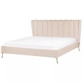 Bett mit Lattenrost aus Samtstoff Modern MIRIBEL Bett mit Lattenrost aus Samtstoff Modern MIRIBEL