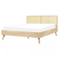 Bett mit Lattenrost aus Faserplatte Boho MONPAZIER Bett mit Lattenrost aus Faserplatte Boho MONPAZIER