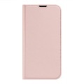 Dux Ducis - iPhone 13 Pro Max Flip Wallet Cover Leder Tasche - Roségold