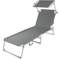 TecTake, Gartenliege 4-stufig Gartenliege 4-stufig