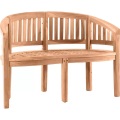 Gartenbank halbrund Teak 120