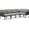 Gartenlounge Komodo (5-tlg) anthrazit