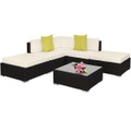 TecTake, Rattan Lounge mit Aluminiumgestell Paris Rattan Lounge mit Aluminiumgestell Paris