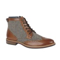 Stiefeletten, Fischgrätmuster, Leder Herren Multicolor 42