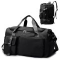 Only-bags.store - Sporttasche Reisetasche mit Schuhfach Nassfach Wasserdichte Trainingstasche Reiseseesack Rucksack, für Damen, Schwarz, One Size