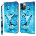 iPhone 15 - Etui Glitzer Effekt Schmetterling