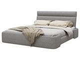 Bett 160 x 200 cm - Stoff - Grau meliert - ALODIA Bett 160 x 200 cm - Stoff - Grau meliert - ALODIA
