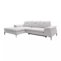 Ecksofa mit Schlaffunktion - Ecke links - Bouclé-Stoff - Weiß - JOLESA Ecksofa mit Schlaffunktion - Ecke links - Bouclé-Stoff - Weiß - JOLESA