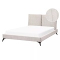 Bett mit Lattenrost aus Cord Klassisch MELLE Bett mit Lattenrost aus Cord Klassisch MELLE