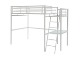 Hochbett mit Schreibtisch CASUAL II - 140 x 190 cm - Weiß Hochbett mit Schreibtisch CASUAL II - 140 x 190 cm - Weiß