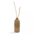 LA REDOUTE INTERIEURS, Deko-Vase Plooming aus geflochtenem Bambus, H. 42 cm