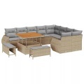 VidaXL - Garten-sofa poly-rattan, One Size, Beige