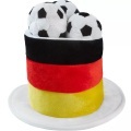 Fussball Fan Zylinder Deutschland mit Fussbällen Multicolor