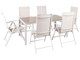 Gartentisch Set Aus Aluminium Industriell Catania Unisex ONE SIZE