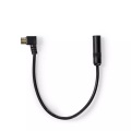 Auto-antennenkabel | Iec (koax) Stecker | Auto-antennenbuchse | Vernickelt | 0,30 M | Rund | Pvc | Schwarz | Plastikbeutel Unisex