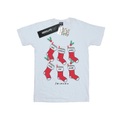 Christmas Stockings Tshirt Mädchen Weiss 128