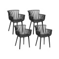 Set mit 4 Stühlen aus Polypropylen Modern PESARO Set mit 4 Stühlen aus Polypropylen Modern PESARO