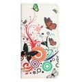 iPhone 15 Pro Max - Leder Etui Hülle Schmetterling